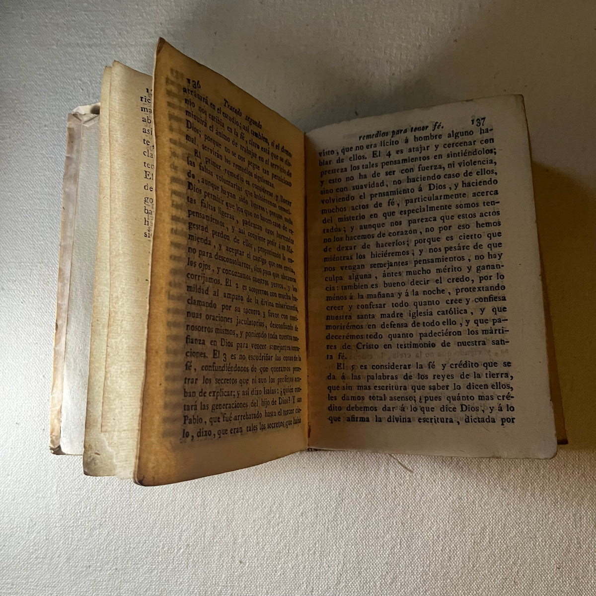 Misceláneo sacro de 1814, detalle del libro