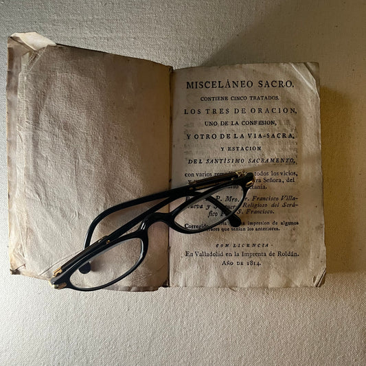 Misceláneo sacro impreso en Valladolid en 1814, encuadernado en pergamino